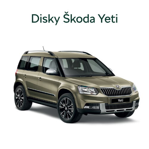 Originální alu disky Škoda Yeti pro všechny rozměry. Garance kompatibility bez nutnosti úprav.
